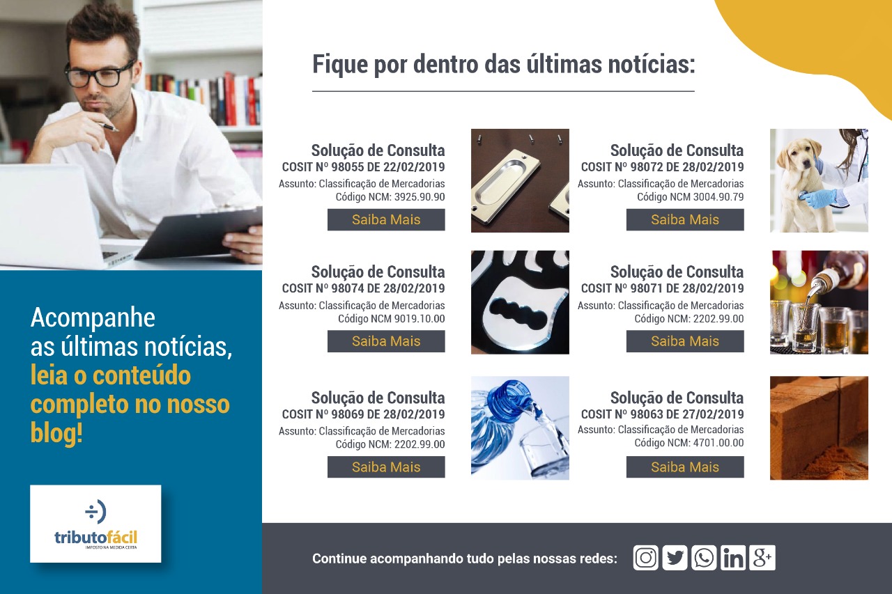 Leia mais sobre o artigo RECEITA FEDERAL. ENQUADRAMENTO NCM, CLASSIFICAÇÃO FISCAL DE MERCADORIAS.